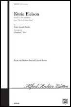 Kyrie Eleison SATB choral sheet music cover Thumbnail